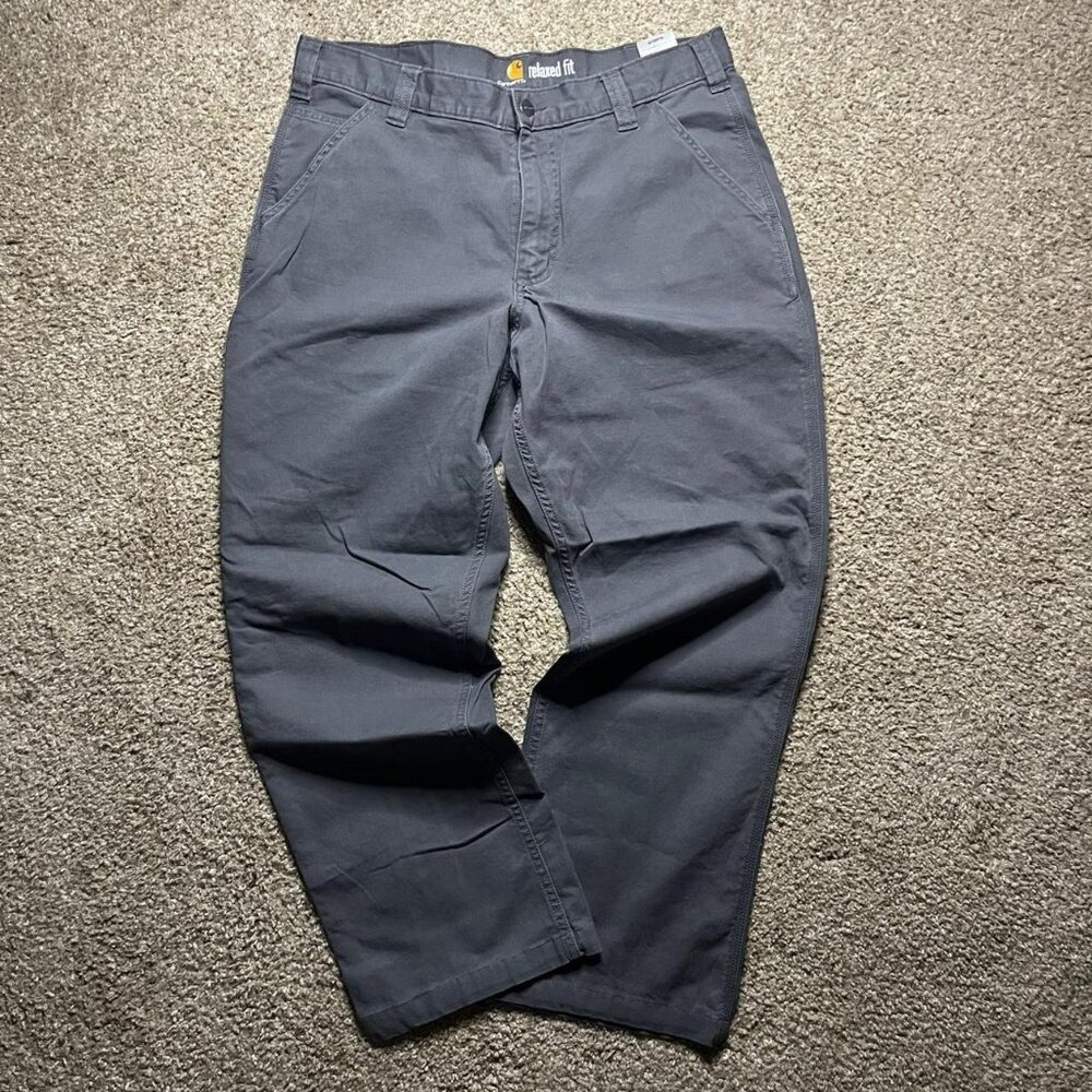 Carhartt Men's Grey and Navy Jeans